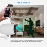 720P Wireless Wifi Camera With Two-Way Audio Night Vision Pir Detection And Ip54 Waterproofing - Close-Up Angle