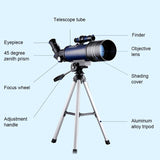 High Definition Astronomical Telescope with Tripod and Phone Clip - White