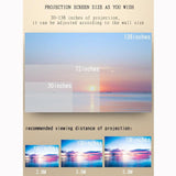 Mini Led Projector 1800 Lumens For Home Theater - Hdmi / Av / Sd / Usb / Vga Support - White Mobile Phone Version - Extra Image