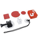 10-piece Board Mount Set for Action Cameras - White - Side View