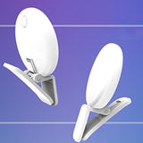 Portable Mini Beauty Light for Smartphones - 3 Brightness Levels 9 Led Warm / White - Iphone Galaxy Huawei Xiaomi Lg Htc - White