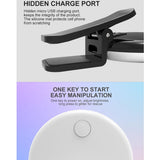 Portable Mini Beauty Light for Smartphones - 3 Brightness Levels 9 Led Warm / White - Iphone Galaxy Huawei Xiaomi Lg Htc - White