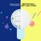 Portable Mini Beauty Light for Smartphones - 3 Brightness Levels 9 Led Warm / White - Iphone Galaxy Huawei Xiaomi Lg Htc - White - Extra Image