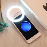 Adjustable Clip Beauty Light for Smartphones - Usb Cable - White - Close-Up Angle