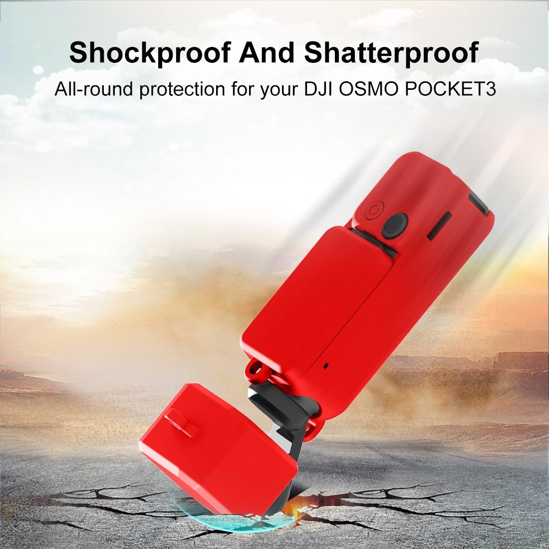 3 in 1 Silicone Case Set for Dji Pocket 3 - White