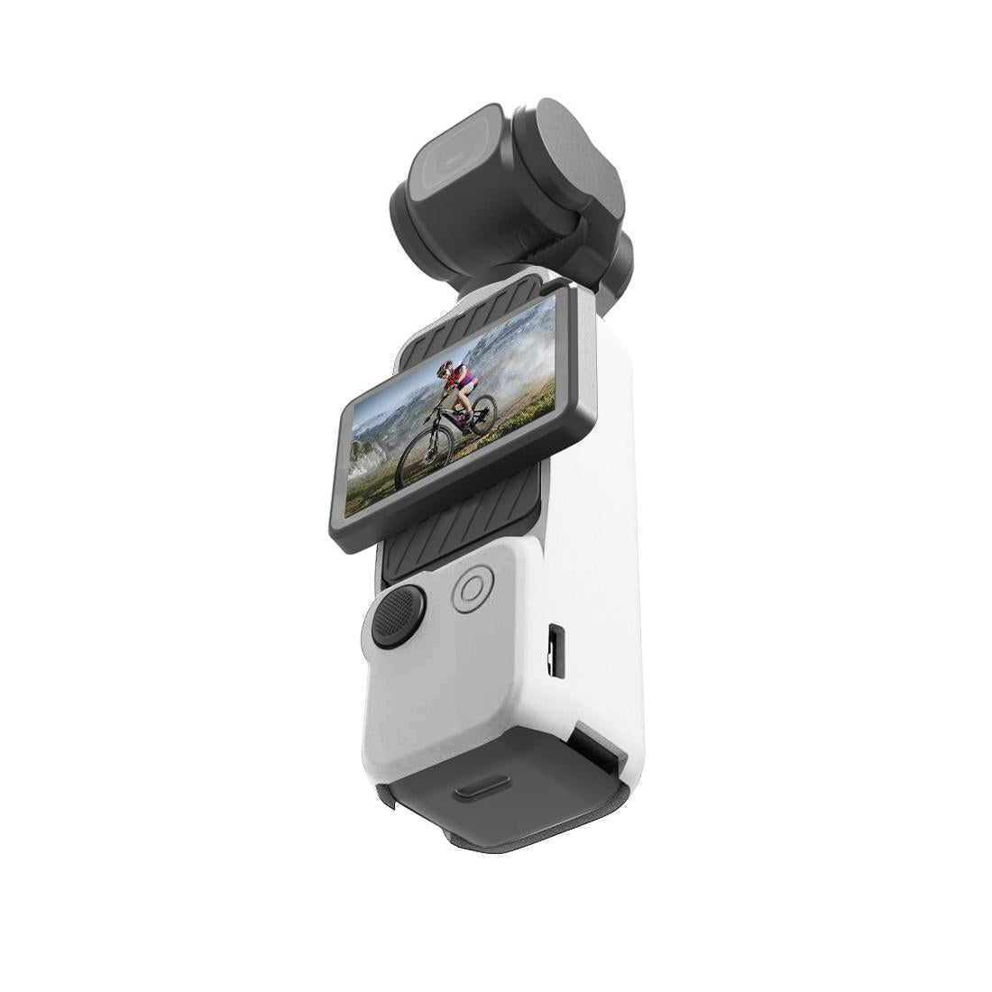 3 in 1 Silicone Case Set for Dji Pocket 3 - White