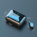 Intelligent Noise Cancelling Bluetooth Earphones with Touch Control and Charging Box - White - Extra Image