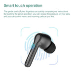 Wireless Touch Control Bluetooth 5.0 Sports Earphones - Ete-51 Tws - White - Top-Down View