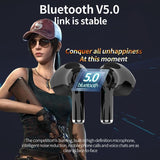 Wireless Bluetooth 5.0 Earbuds with Charging Case - T3 Tws - White - Low Angle