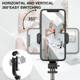 Bluetooth Remote Selfie Stick with Tripod and Phone Holder - White