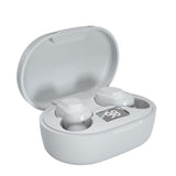 Wireless Bluetooth Earphone with Noise Reduction & Charging Box - Led Display - Front View