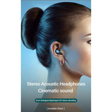 Wireless Bluetooth Earphone with Noise Reduction & Charging Box - Led Display - Close-Up Angle
