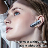 Bluetooth Earphone with Cvc Noise Reduction - Unilateral Design - White - Rear View