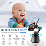 360 Degree Intelligent Tracking Tripod Head - White - Side View