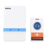 Home Music Remote Control Wireless Doorbell With 38 Polyphony Sounds White - Front View