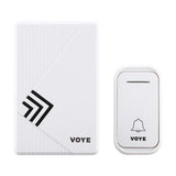 Home Music Remote Control Wireless Doorbell With 38 Polyphony Sounds White - Front View