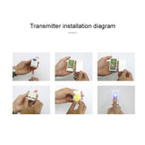Home Music Remote Control Wireless Doorbell With 38 Polyphony Sounds White - 45-Degree Angle