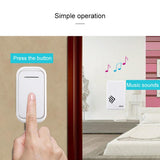Home Music Remote Control Wireless Doorbell With 38 Polyphony Sounds White - Extra Image