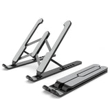 Foldable Laptop Stand for Desktop Cooling and Lifting - White