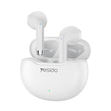 Wireless Bluetooth 5.0 Earbuds - Tws - White - Front View