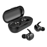 Waterproof Touch Wireless Bluetooth Earphones + Charging Box - White