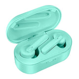Waterproof Bluetooth Earphones with Magnetic Charging Box - 5.0 - White - Front View