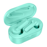 Waterproof Bluetooth Earphones with Magnetic Charging Box - 5.0 - White - Side View