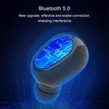 Wireless Bluetooth 5.0 Earphones with 9d Sound & Charging Box - White - Low Angle