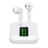 Wireless Bluetooth Earphones with Charging Box & Led Display - Front View
