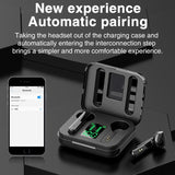 Wireless Bluetooth Earphones with Charging Box & Led Display - Close-Up Angle