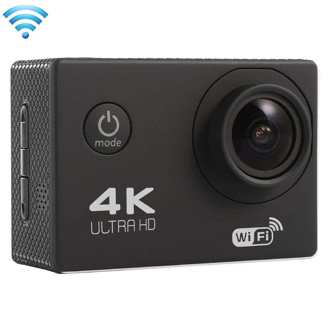 170 Degree Wide Angle Wifi Action Camera with Waterproof Case - Supports 64gb Micro Sd - White