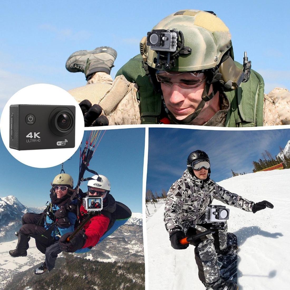 170 Degree Wide Angle Wifi Action Camera with Waterproof Case - Supports 64gb Micro Sd - White