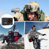170 Degree Wide Angle Wifi Action Camera with Waterproof Case - Supports 64gb Micro Sd - White