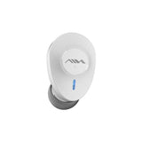 Wireless Bluetooth Earphone with Charging Box - Single - White - Side View