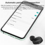 Wireless Bluetooth Earphone with Charging Box - Single - White - Low Angle