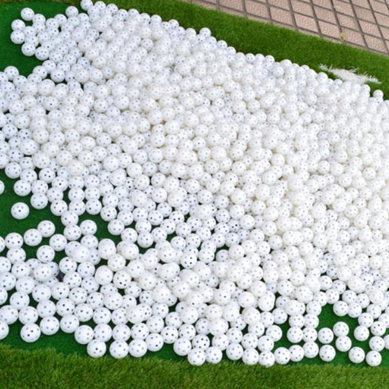 10-piece Indoor Golf Exercise Hollow Balls - Available - White