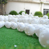 10-piece Indoor Golf Exercise Hollow Balls - Available - White - Top-Down View