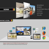 720P Outdoor Ip Camera With Poe & Night Vision - Waterproof & Remote View - Rear View