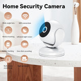Portable Mini 4K Hd Camera With Night Vision For Home Security - White - Extra Image