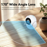 Portable Mini 4K Hd Camera With Night Vision For Home Security - White - Extra Image