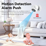 Portable Mini 4K Hd Camera With Night Vision For Home Security - White - Extra Image
