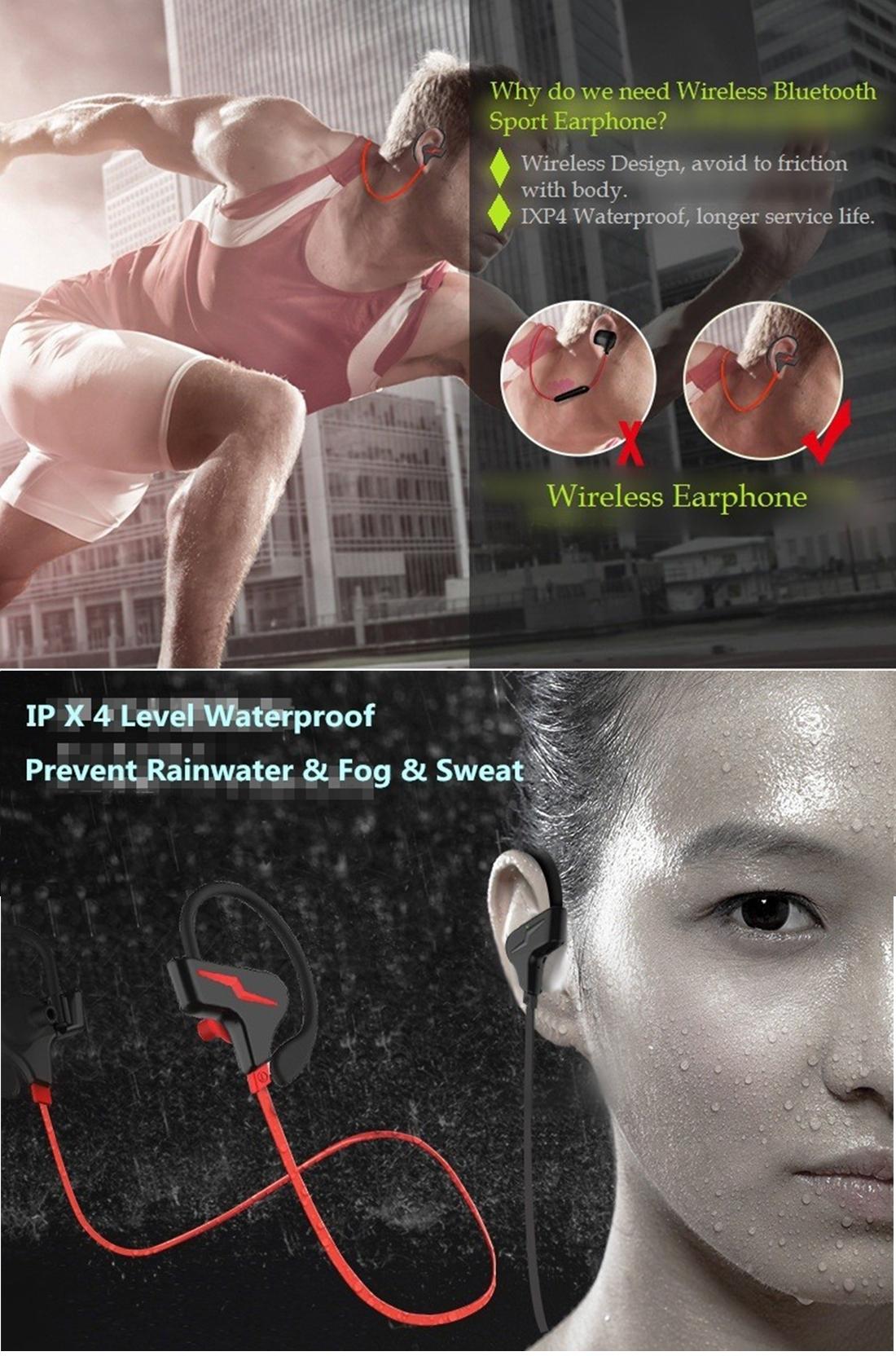 Sport Style Bluetooth 4.1 In-ear Earphone for Iphone - S30 - White