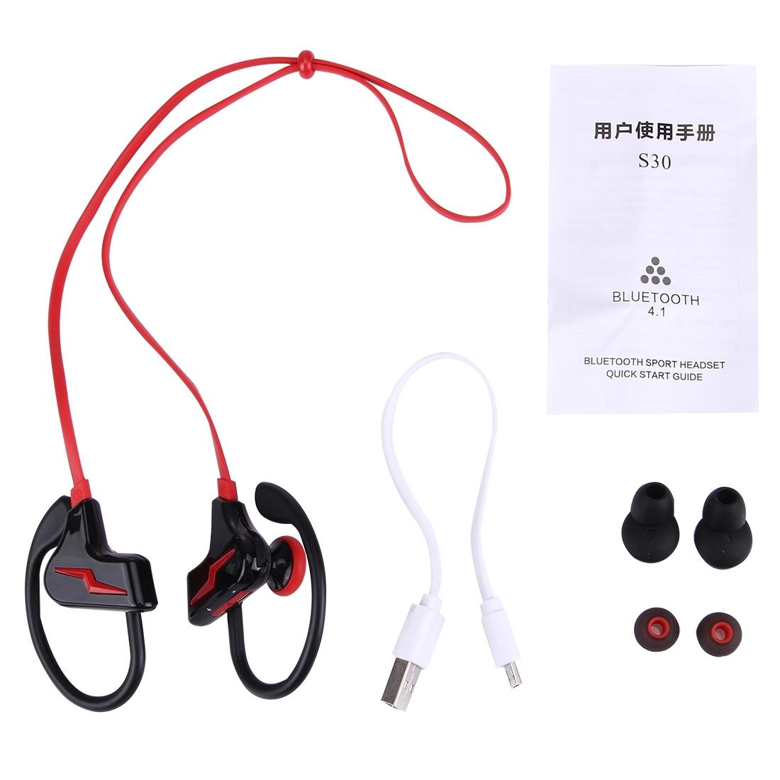 Sport Style Bluetooth 4.1 In-ear Earphone for Iphone - S30 - White
