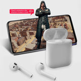 Wireless Tws Sport Stereo Bluetooth Headset with Charging Box - Bluetooth 5.0 - Top-Down View