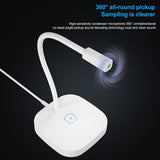 Desktop Usb Microphone For G22 Computers - White - Close-Up Angle
