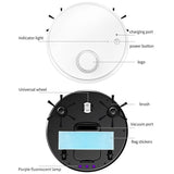 Intelligent Usb Charging Sweeping Robot - White - Side View