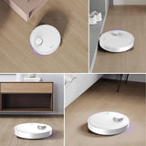 Intelligent Usb Charging Sweeping Robot - White - Rear View