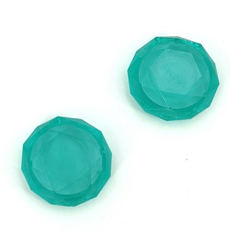 2 Pcs Diamond Texture Games Grip Caps for Ps5 - Clear White