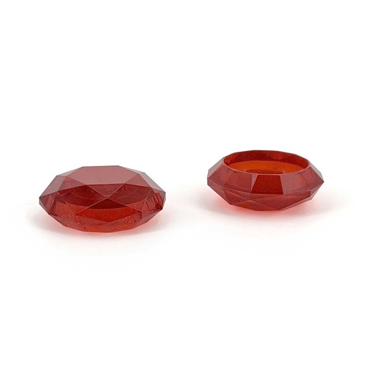 2 Pcs Diamond Texture Games Grip Caps for Ps5 - Clear White