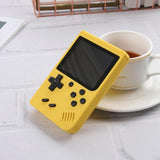 500 Classic Games Mini Handheld Console For Kids - 3.0 Inch Retro Macaron Design With Av Output - Yellow - Extra Image